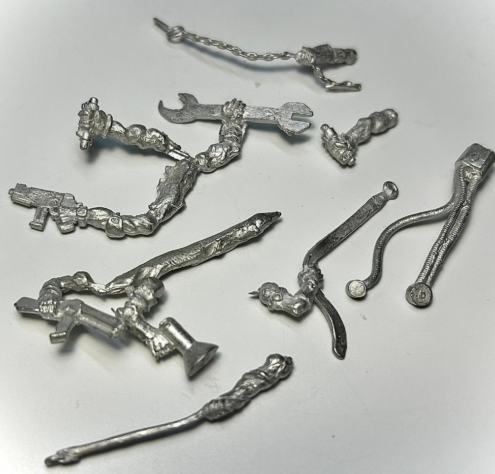 Sci Fi Mech Warriors Bits Pack Cast Metal Models