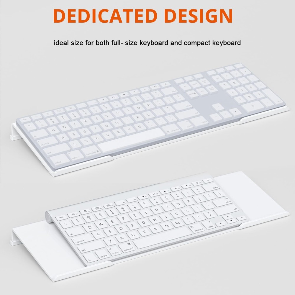 Acrylic Tilted Computer Keyboard Holder for Easy Ergonomic Typing Keyboard St...