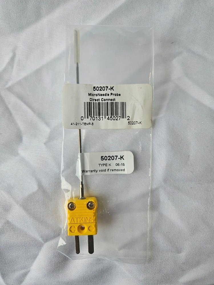 Cooper-Atkins Micro Chisel Tip Thermocouple Probe Type K 50207-K Micro Needle