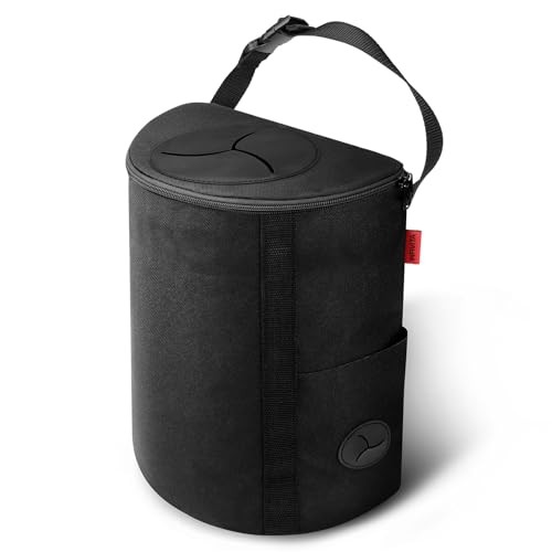 Car Trash Can – Premium Adjustable Strap & Bottom Hook Design with Convenient