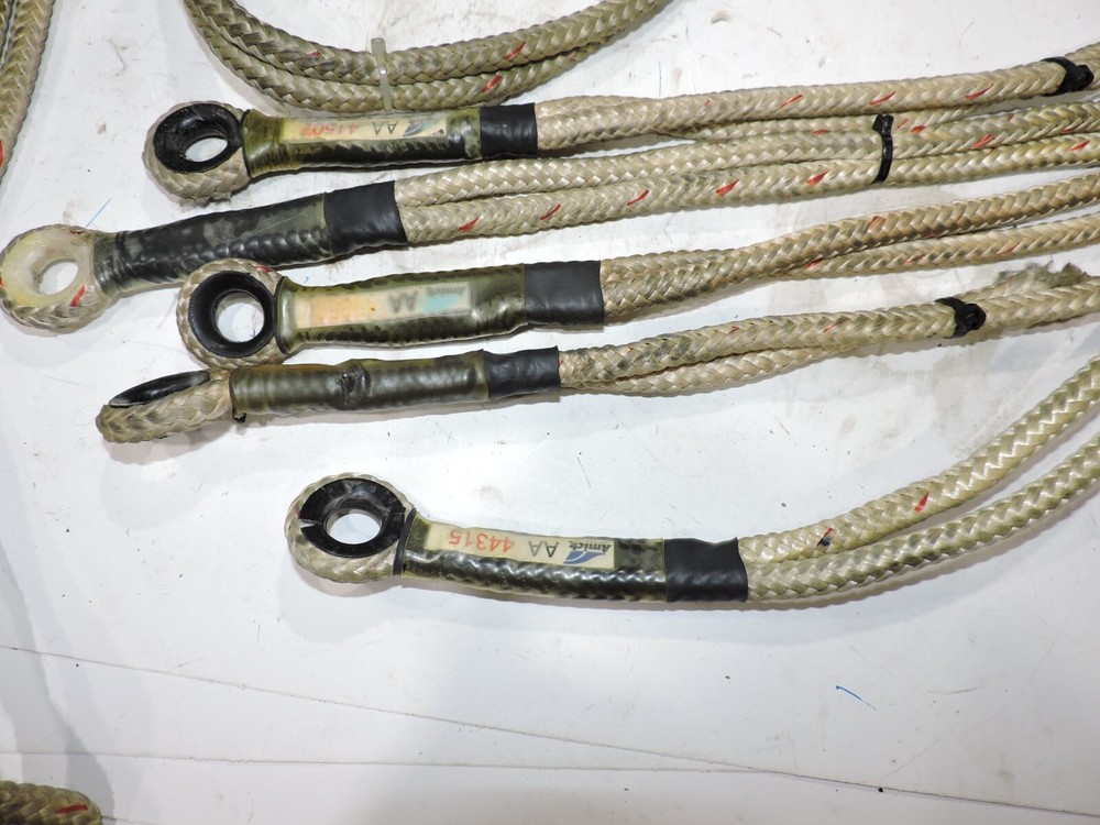 (6) Assorted medium/short Amick brand safety tethers Nascar Late Model