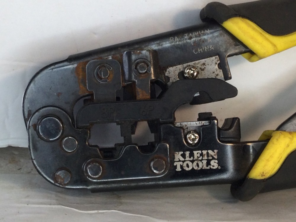 Klein Tools VDV226-011-SEN Ratcheting Data Cable Crimper Stripper Cutter
