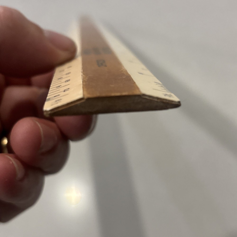 Vintage Wood Ruler Engineering Drafting - Flexicore Wisconsin
