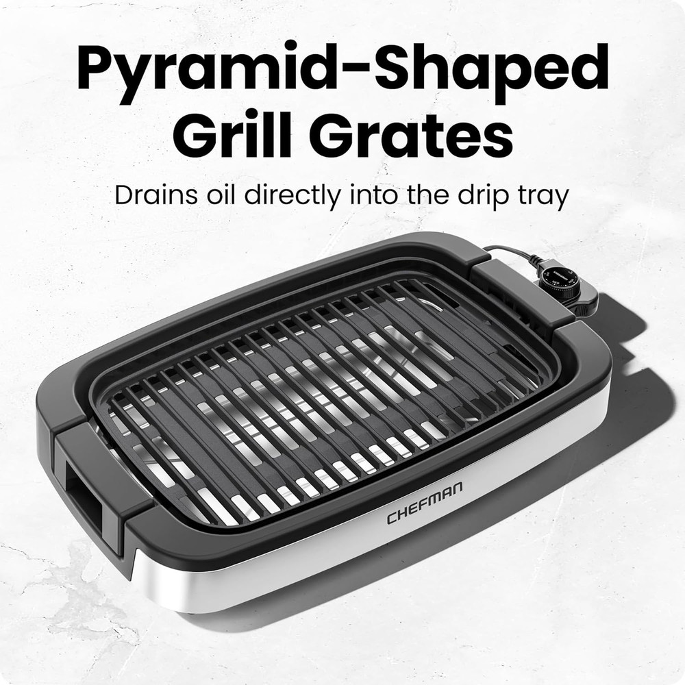 Smokeless Indoor Electric Grill, Extra Large Grilling Surface, Nonstick Table To