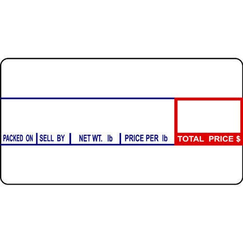 Scale Labels 58x30mm 12 Rolls Non UPC