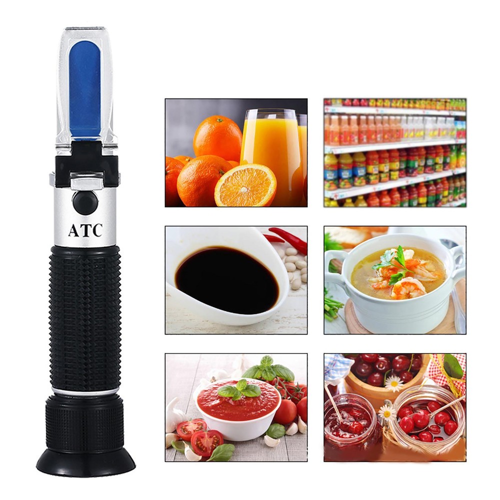 Refractometer W/ Storage Box W/ Atc Measuring Sugar Content