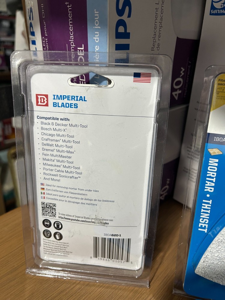 2-pack Imperial Blades IBOA620-1 Mortar Thinset Oscillating Tool Triangular
