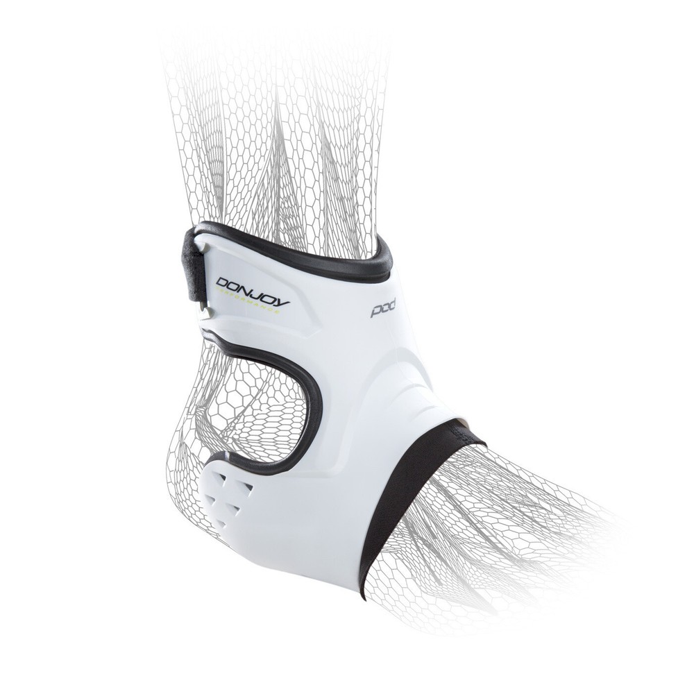 DonJoy Performance POD Ankle Brace Pair Right and Left in White Medium Bundle