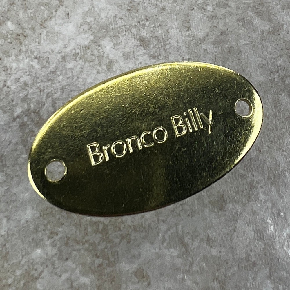 Custom Engraved Tags Personalized NAME PLATE Tags ID Tag BRASS RUSTIC OVAL MINI