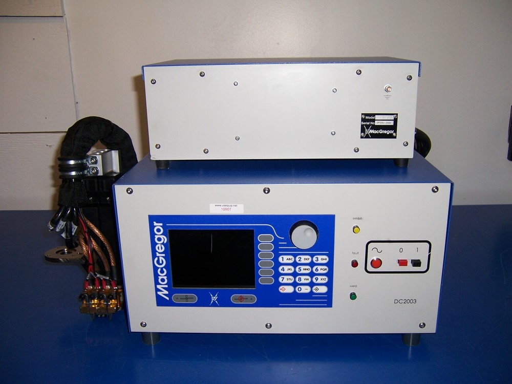 10907 MACGREGOR DC 2003P DP2DU-2000 DUAL HEAD PARALLEL GAP RESISTANCE WELDER