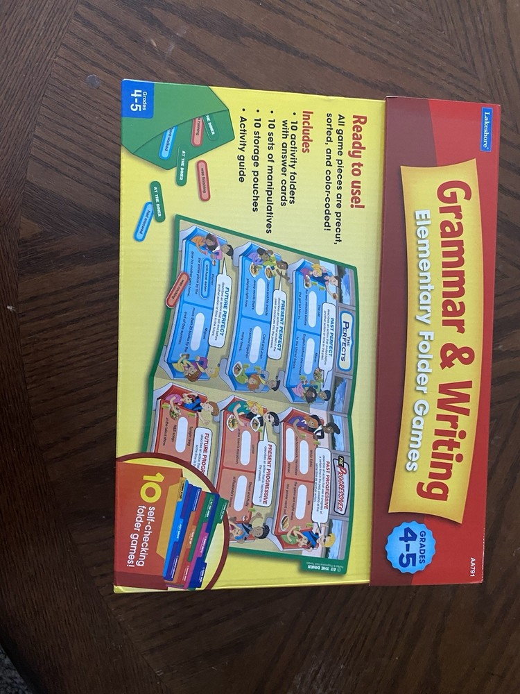 Lakeshore Reading Comprehension Elementary Folder Games Grades 2-3 SEALED