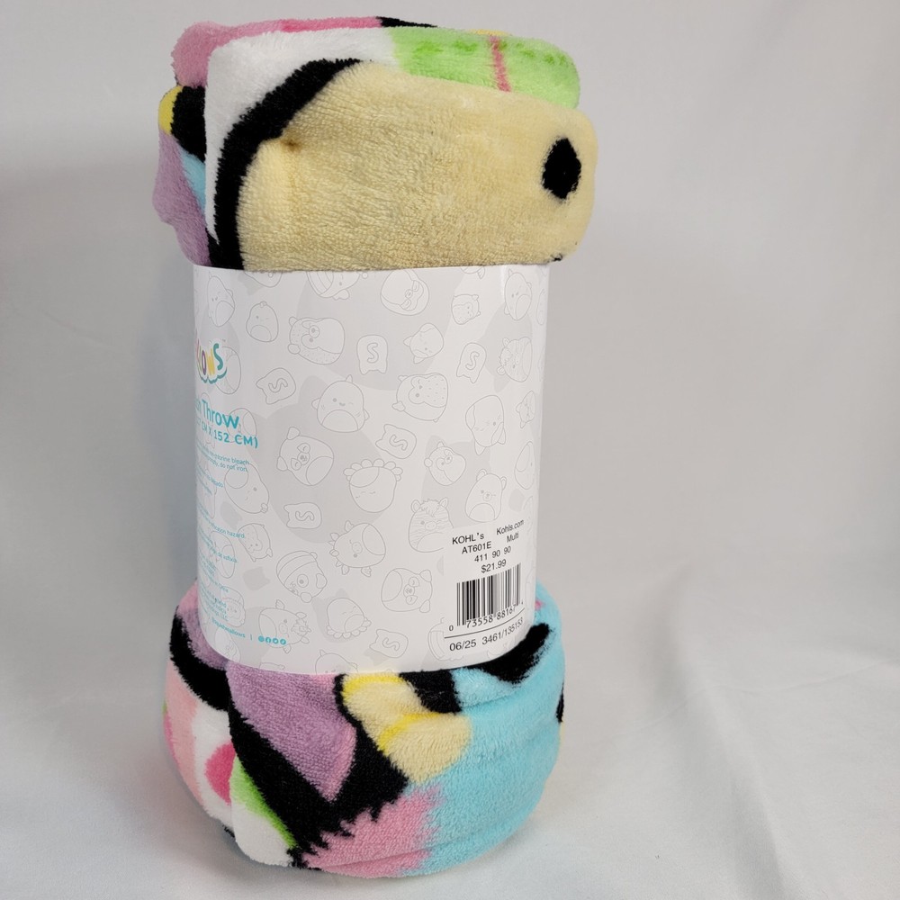 Squishmallows Plush Throw 46in X 60in Age 3+