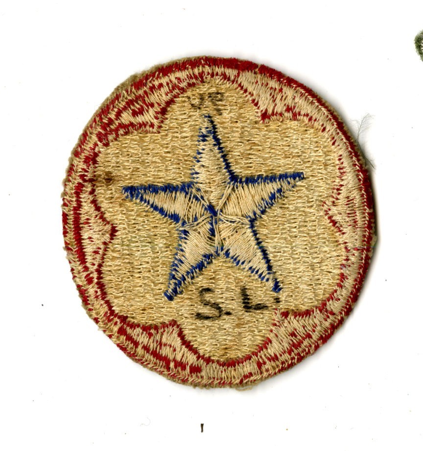 Army Service Forces White Back Patch WWII Vintage