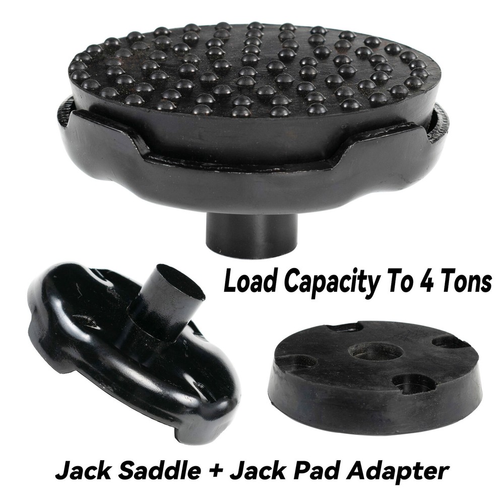 Floor Jack Saddle Rubber Pad Point Fit 4 Tons Jacks Adapter Lifting Protector