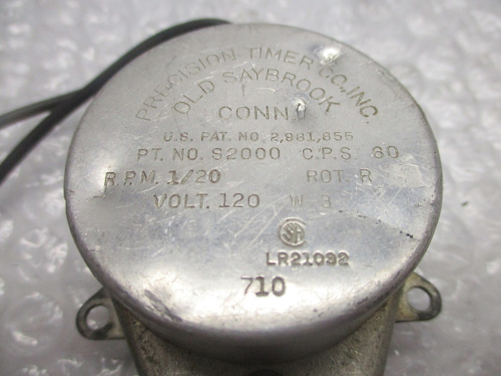 PRECISION TIMER COMPANY S2000 TIMER MOTOR UNMP