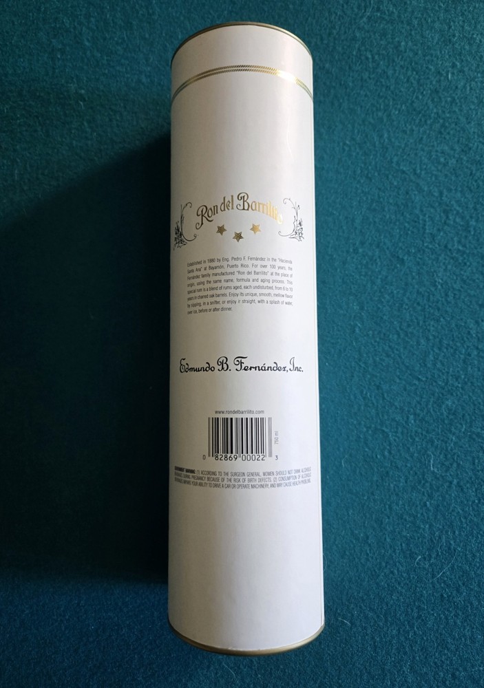 Ron del Barrilito 3 Star Empty Sleeves