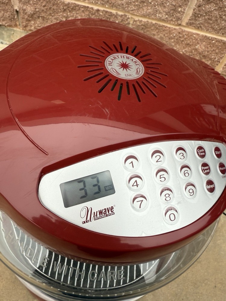 Red Nuwave Pro 20337 Infrared Oven With Extender Ring