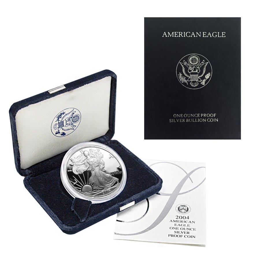 2004 W Proof Silver Eagle w/Box & COA ~ PRISTINE ~