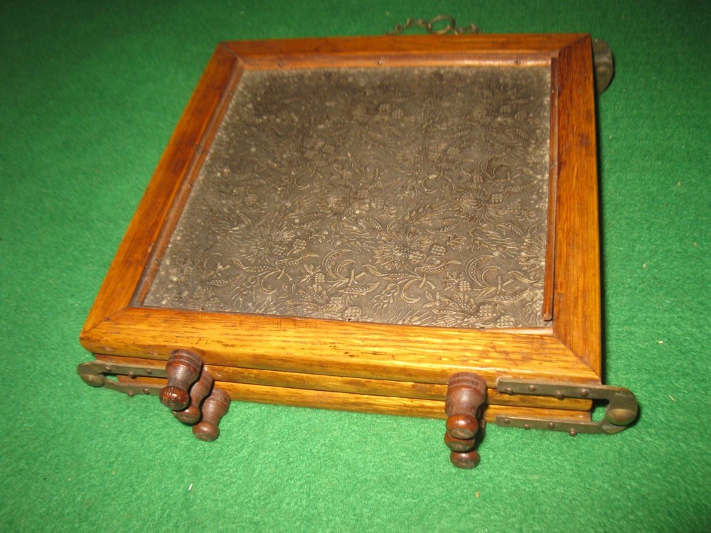 Antique 3 Panel Folding Hanging or Table Top Mirror