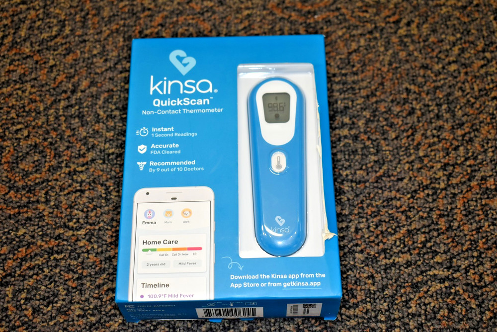 🆕 Kinsa Quick Scan Non-Contact Smart Thermometer Smartphone App 1 Second Readin