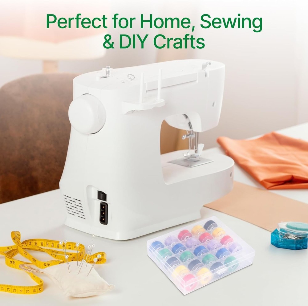 Opret 25 Slots Bobbin Organizer, Transparent Plastic 4 Pack,