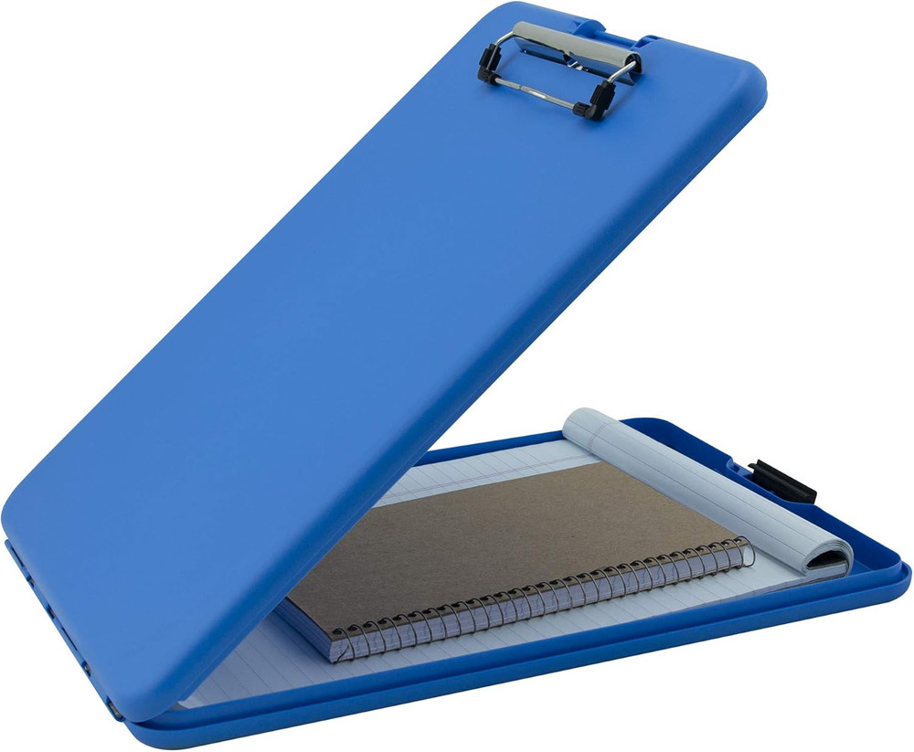 Blue Slimmate Plastic Storage Clipboard – Light Weight, Polypropylene Clipboard