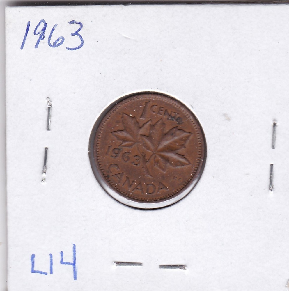 1963 Canada Cent L14