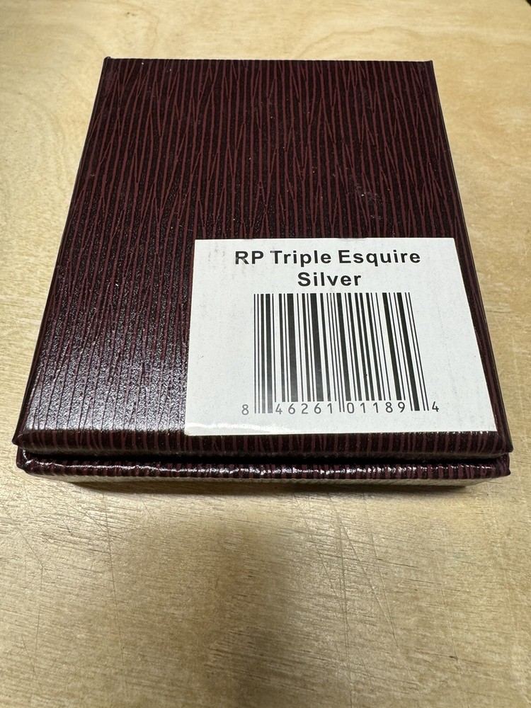 Rocky Patel Esquire Inline Triple Jet Lighter - Silver - New