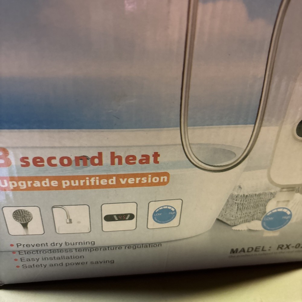 Mini 110V Instant Hot Water Heater Tankless Electric Shower W/Shower Head 3500W