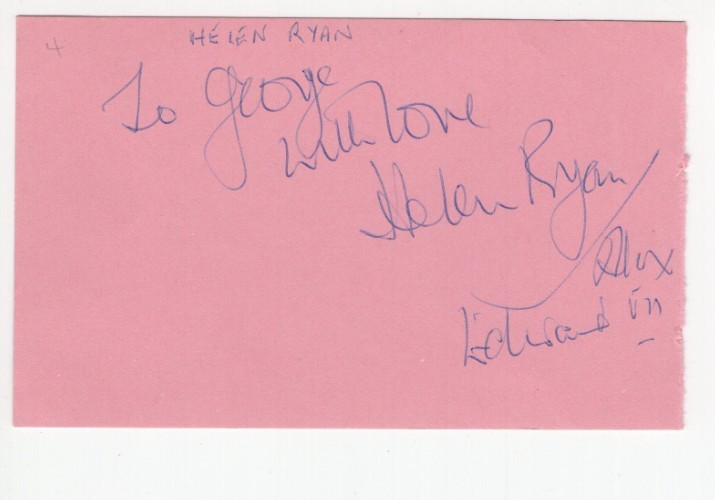 Geraint Evans (1922-1992) Signed Page / Autographed Opera Singer