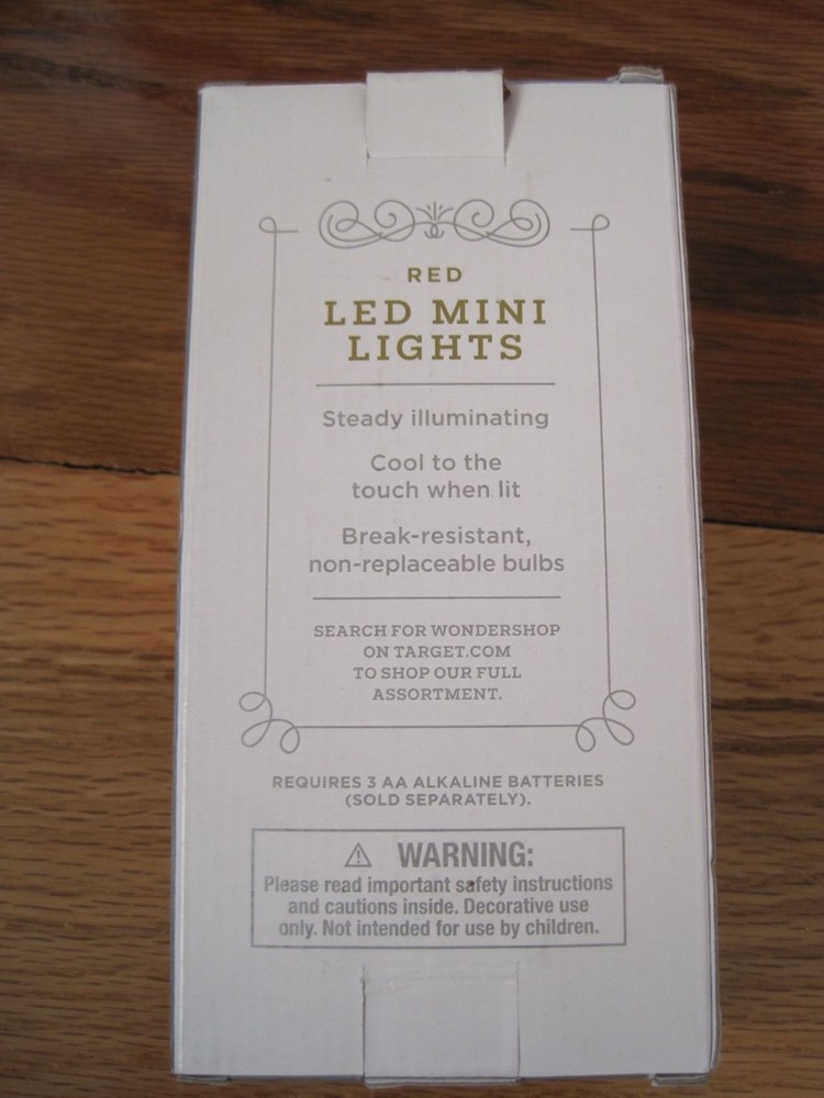 Red Mini Lights in Box Target New