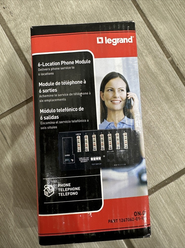 ⚡️Legrand 1267062-01-V1 6-Location Basic Phone Telcom Module 1-6
