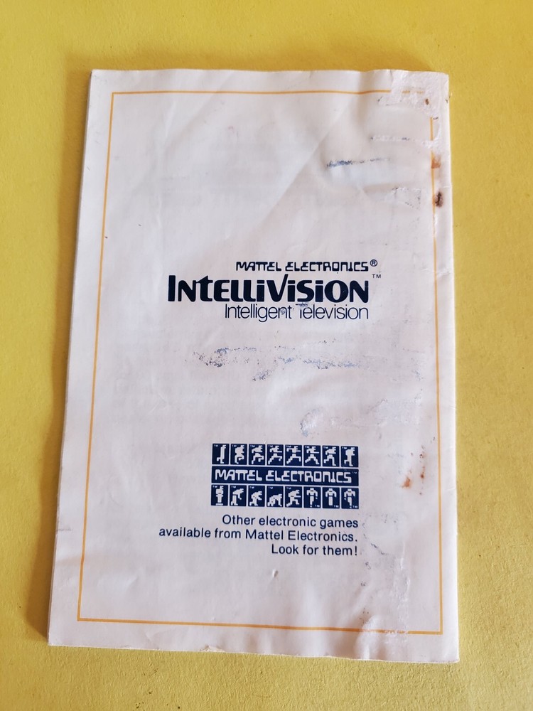 Space Battle Intellivision Original Manual Only