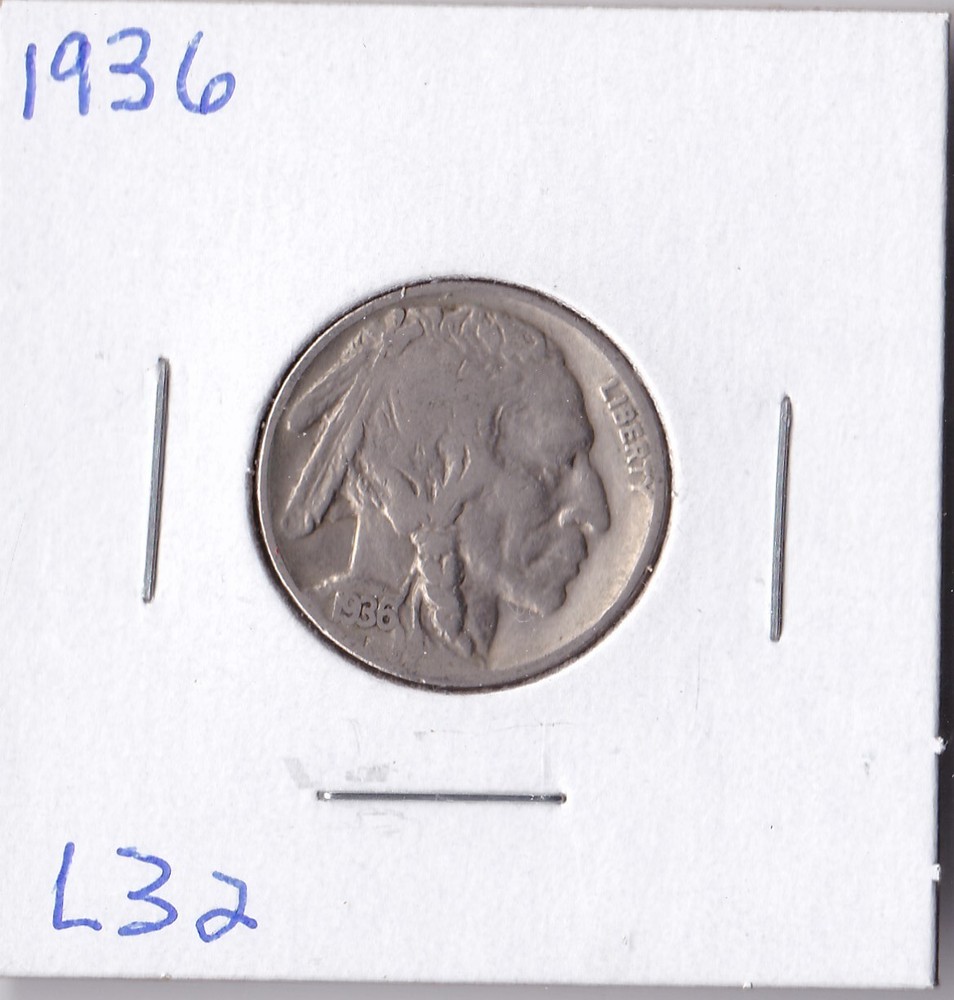 1936 Buffalo Nickel L32