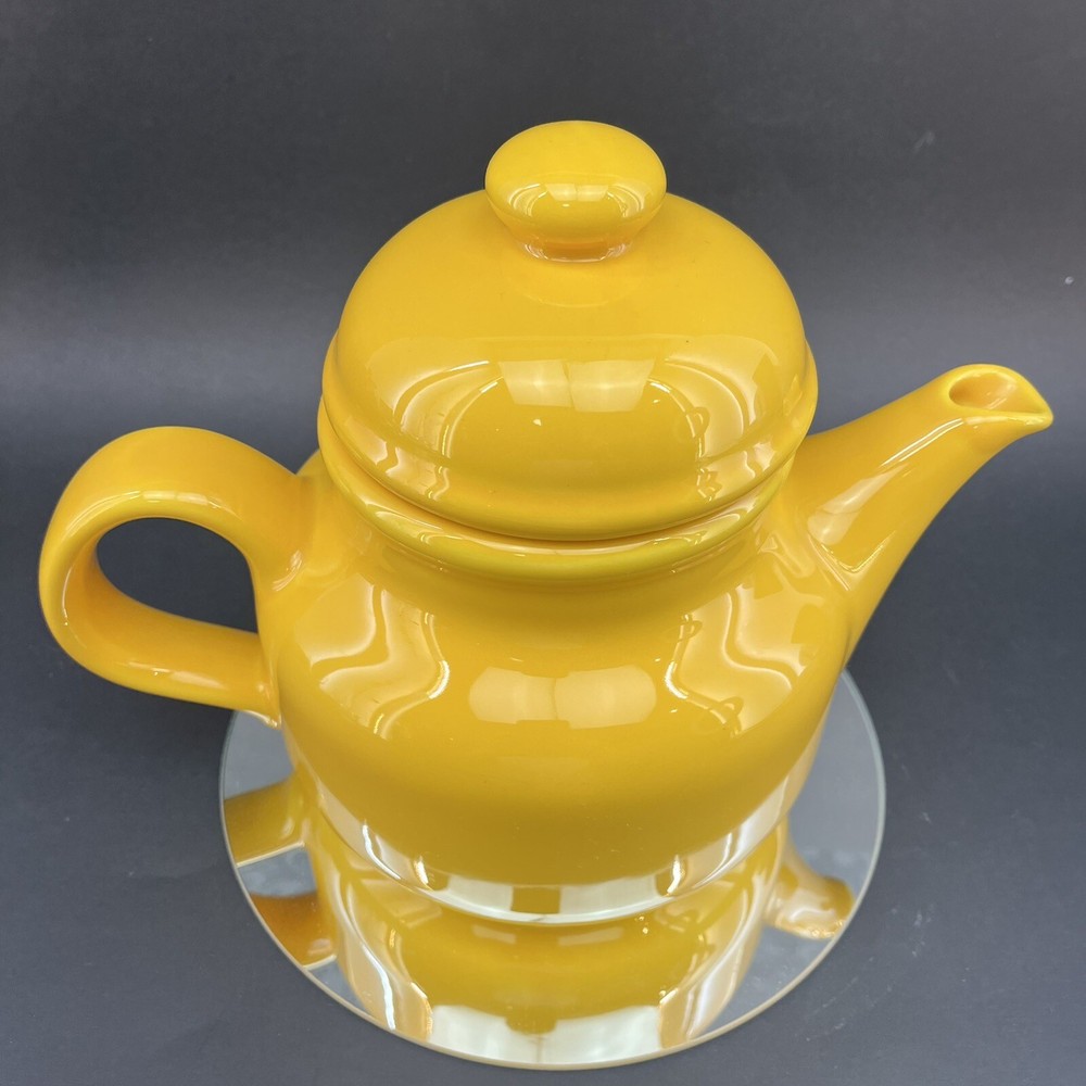 Waechtersbach Yellow Pottery Ceramic Medium Teapot Spain Tea