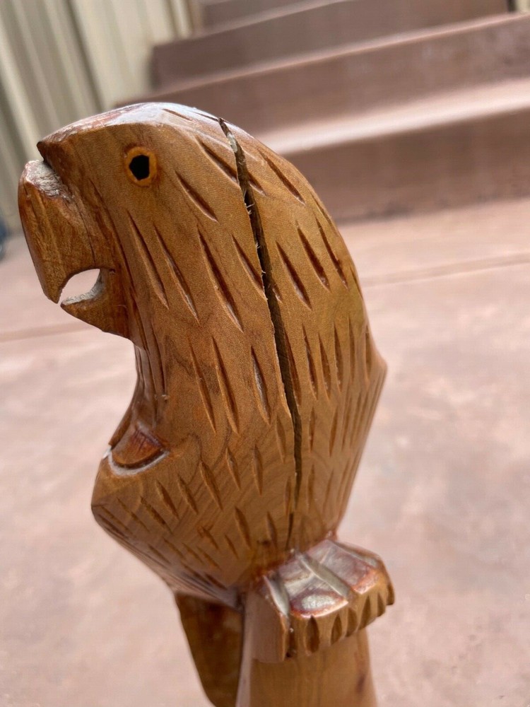 Wooden Statue Parrot