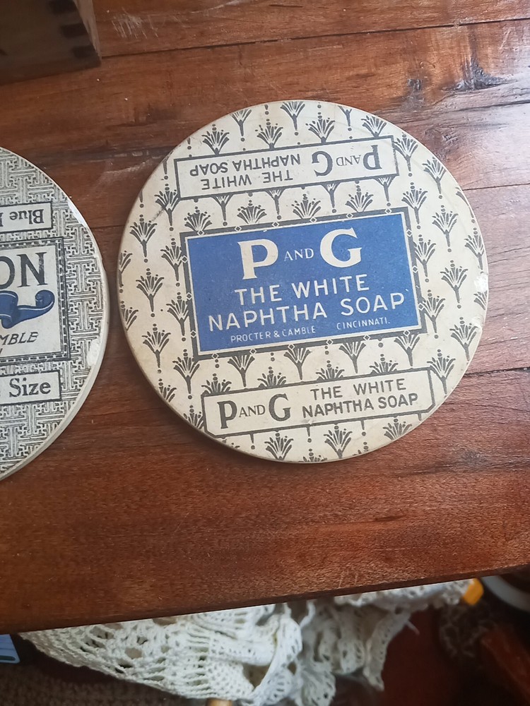 Antique Ivory Soap Coasters