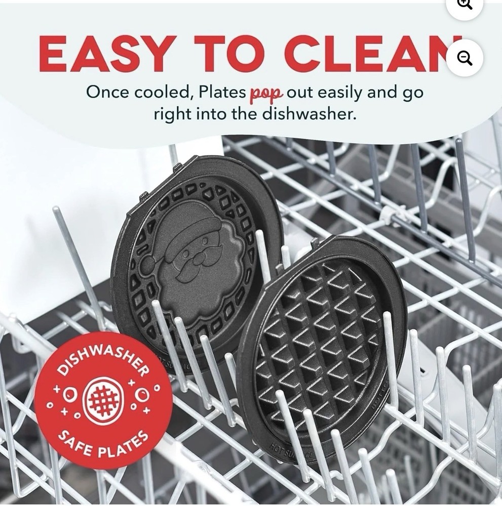 Dash Multi Maker Mini Waffle System With 6 Removable Plates