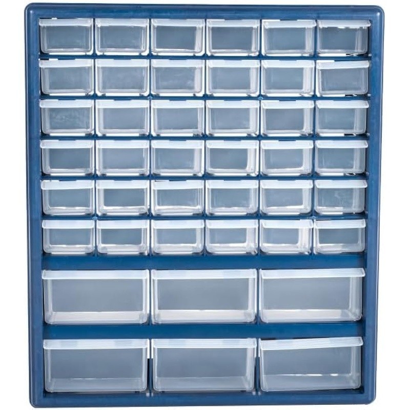 Durable Multi-Purpose Storage Organizer W/ 42 Bins Home Office Workshop New