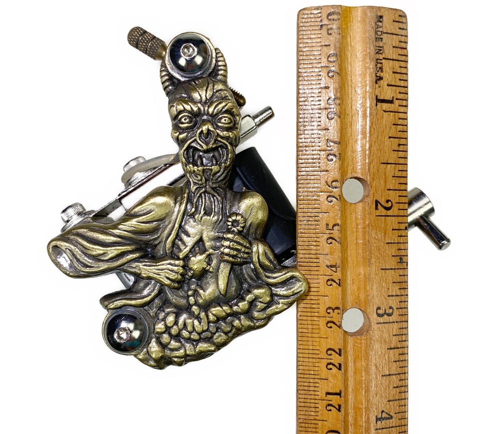 Devil Demon Tattoo Ink Painter Machine Accessory Metal Goth Skeleton Untested