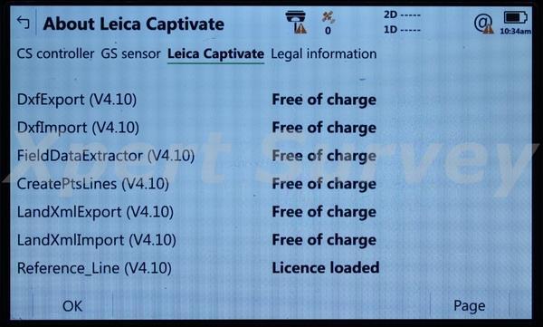 Leica CS20 Captivate V4.10 Field Controller Data Collector w/ GS Robotic Support