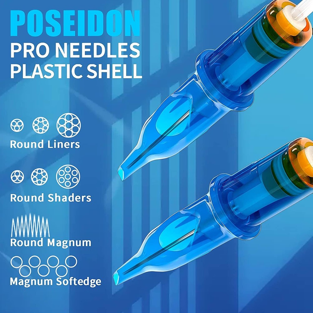 POSEIDON Wireless Tattoo Kit TK039, Complete Kit! For Beginners