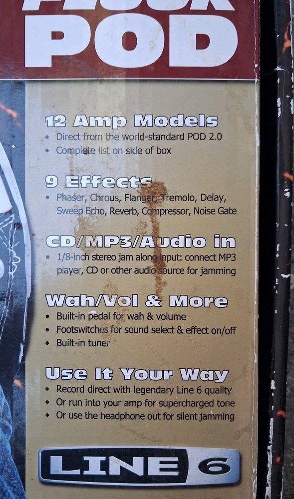 Line6 Floor Pod Plus Multi-Effect Guitar Processor New In The 📦