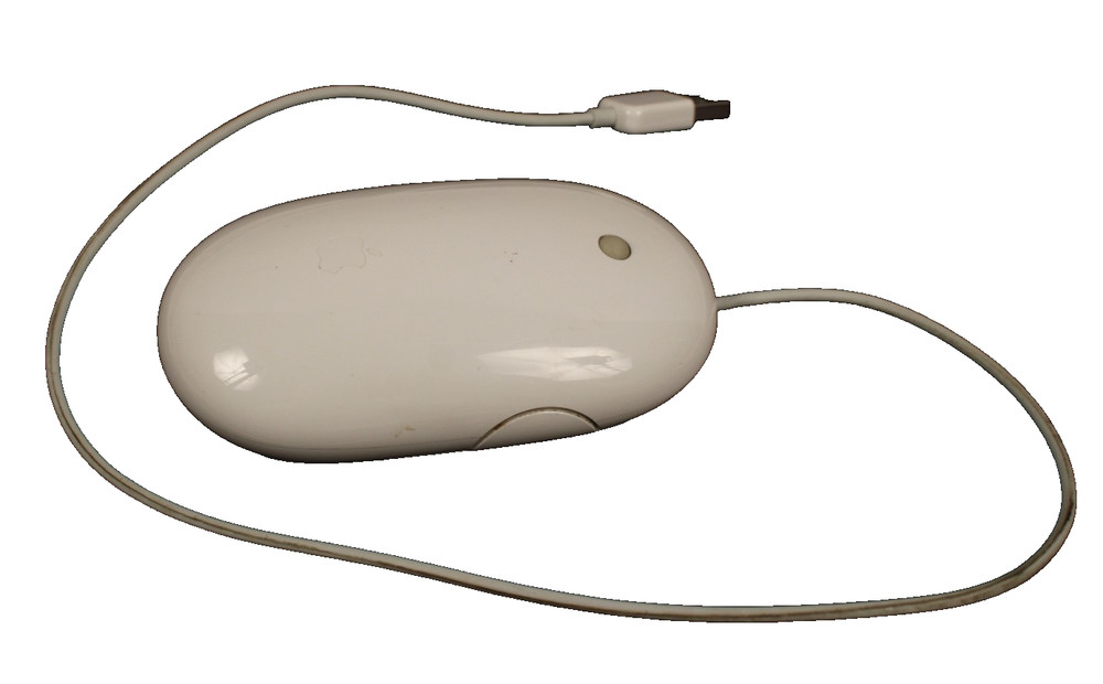 Genuine OEM Apple USB Wired Optical Mouse (A1152) White Tested Working
