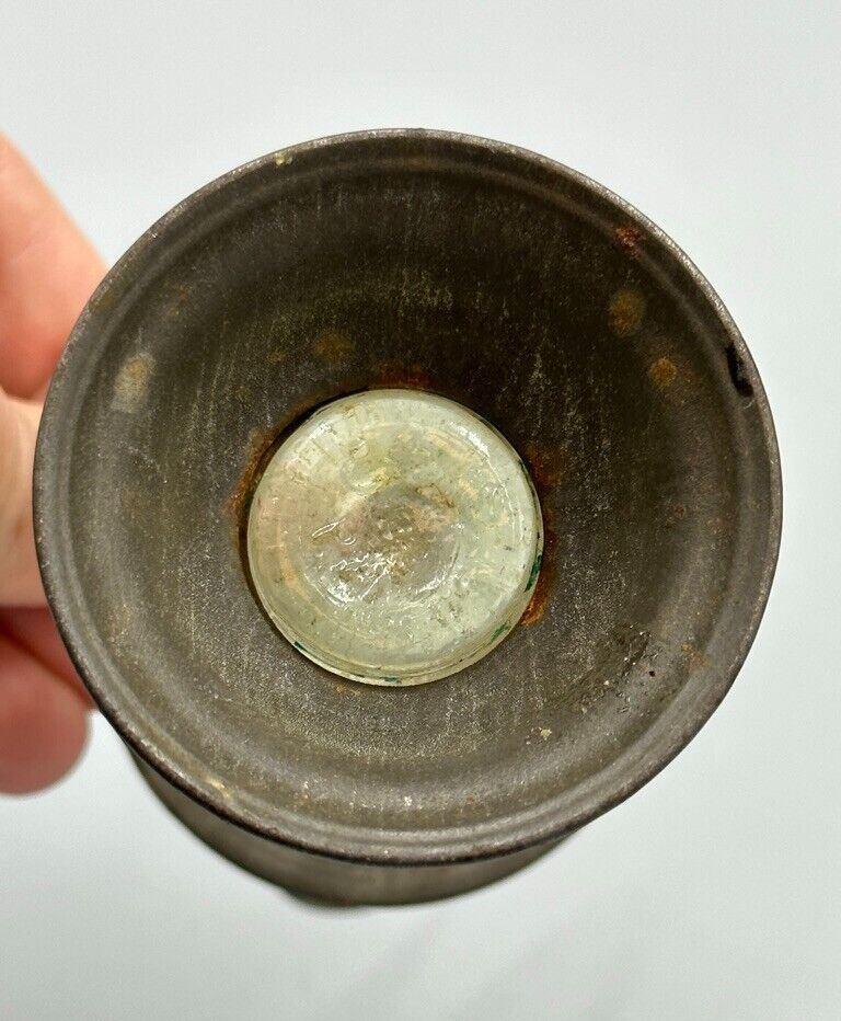 Antique LANTERN Figural VICTORY Glass Co CANDY CONTAINER E&A 443