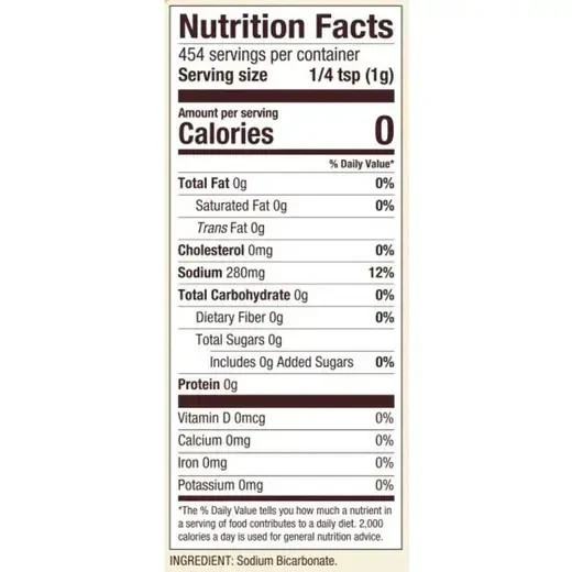 Baking Soda, 1 lb (454 g)