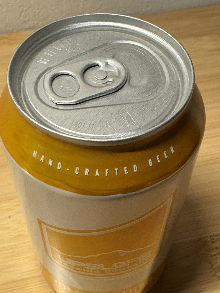 Upslope Craft Lager - Colorado - Empty Beer Can Bottom Opened