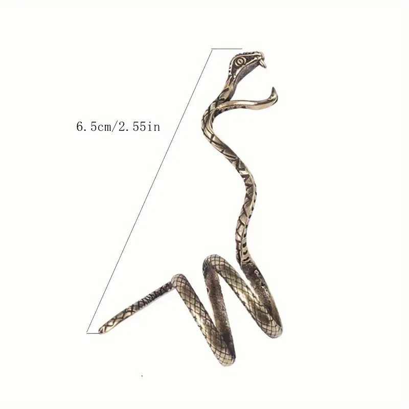 Vintage Cobra Cigarette Ring Holder, Smoking Accessory with Unique Design