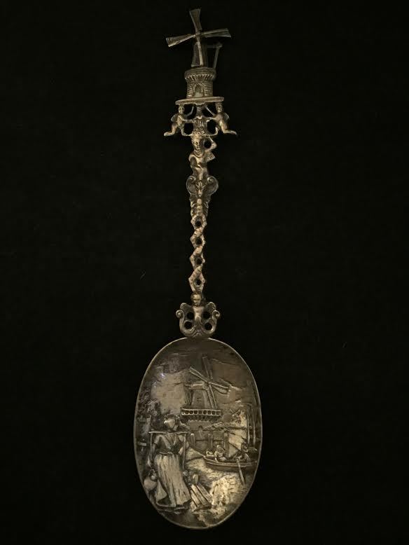 Antique Silver Dutch Windmill Spoon MAKE ME AN OFFER!!!