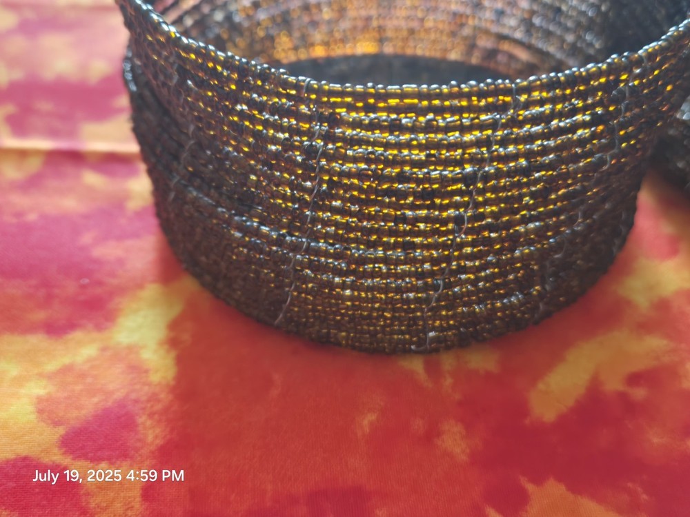 Beaded Handmade Basket
